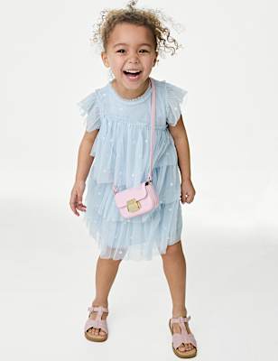 Embroidered Tulle Dress (2-16 Yrs)