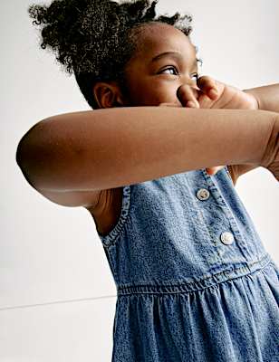 Denim Collared Dress (2-8 Yrs)