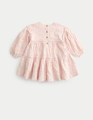 2pc Cotton Rich Tiered Dress with Scrunchie (2-8 Yrs)