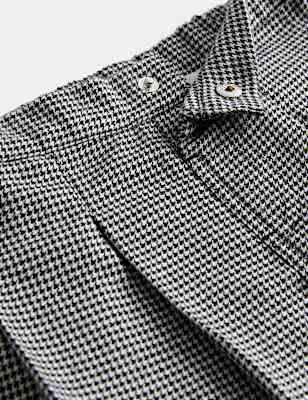 Cotton Rich Checked Pleated Skirt (2-8 Yrs)