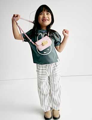 Linen Rich Striped Trousers (2-16 Yrs)