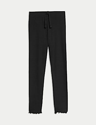 Cotton Rich Ribbed Leggings (2-8 Yrs)