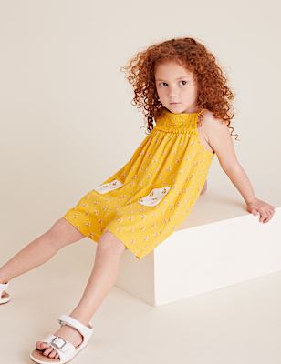 Pure Cotton Floral Playsuit