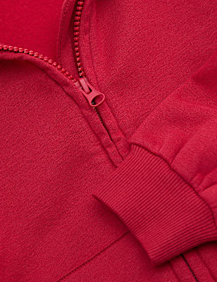 Cotton Rich Zip Through Hoodie (2-8 Yrs)