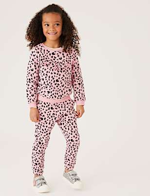 Cotton Rich Sweatshirt and Jogger Outfit (2-7 Yrs)