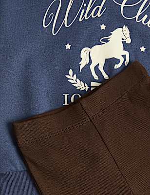 2 Piece Cotton Rich Wild Club Sweat Outfit (2-8 Yrs)