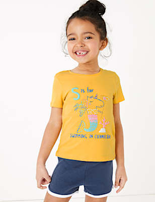 Cotton Mermicorn T-Shirt (2-7 Yrs)