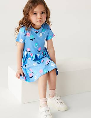 Cotton Rich Floral Print Dress