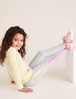 Cotton Rainbow Tape Leggings (2-7 Yrs)