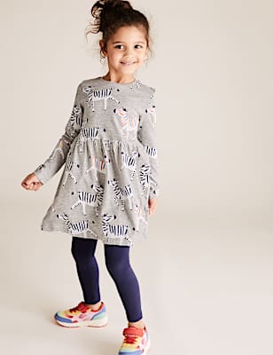 Pure Cotton Zebra Print Dress