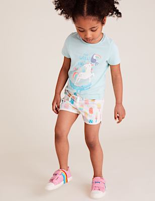Cotton Lolly Print Shorts (2-7 Yrs)