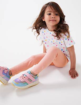 Cotton Rich Plain Leggings (2-7 Yrs)