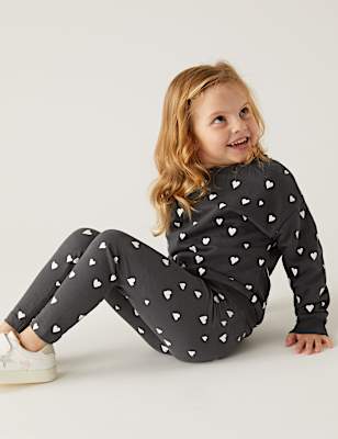 Cotton Rich Heart Leggings