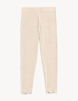 Cotton Rich Ribbed Leggings