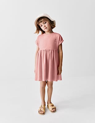 Cotton Rich Jersey Dress (2-8 Yrs)