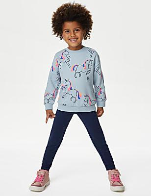 Cotton Rich Unicorn Sweatshirt (2-8 Yrs)