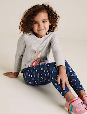 Cotton Leopard Print Leggings (2-7 Yrs)