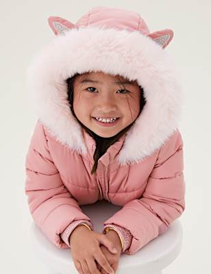 Stormwear&trade; Faux Fur Lined Hooded Padded Coat (2-7 Yrs)