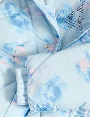 Floral Print Padded Hooded Coat (2-8 Yrs)