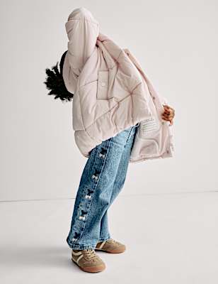 Stormwear™ Longline Hooded Padded Coat (2-8 Yrs)