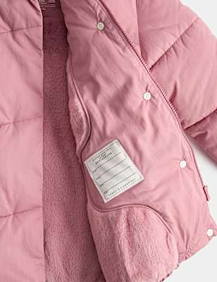 Longline Hooded Padded Jacket (2-8 Yrs)