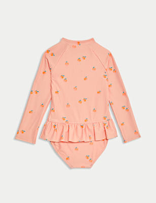 Oranges Print Swimsuit (2-8 Yrs)