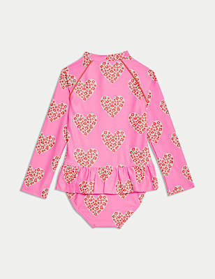 Heart Print Swimsuit (2-8 Yrs)
