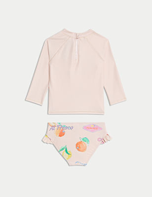 2pc Fruit Print Swim Set (2-8 Yrs)