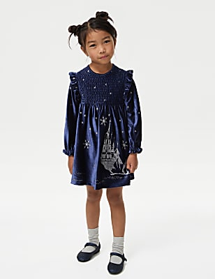 Velvet Frozen Glitter Party Dress (2-8 Yrs)