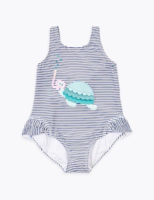 3D Turtle Swimsuit (2-7 Yrs)