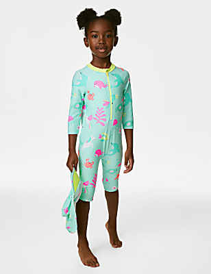 2pc Sea Life Long Sleeve Swim Set