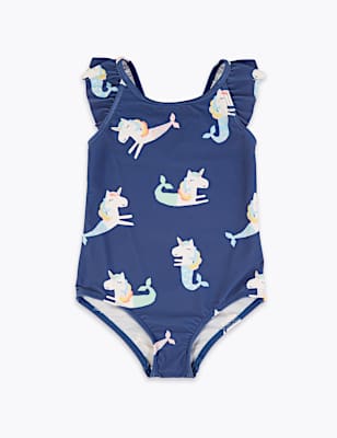 Mermicorn Print Swimsuit (2-7 Yrs)
