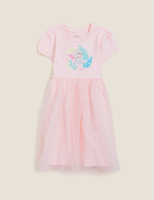 Pure Cotton Disney Frozen&trade; Dress (2-10 Yrs)