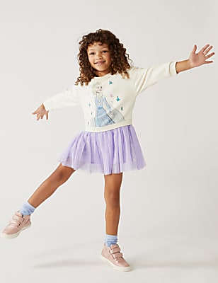 Cotton Rich Disney Frozen™ Dress (2-10 Yrs)