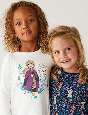 2pk Pure Cotton Disney Frozen&trade; Tops