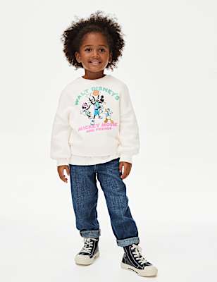 Cotton Rich Mickey Mouse&trade; Sweatshirt (2-8 Yrs)