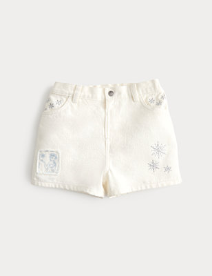 Disney Frozen&trade; Denim Shorts (2-8 Yrs)