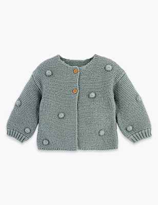 Pom Pom Cardigan (0-3 Yrs)