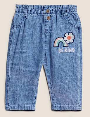 Denim Be Kind Slogan Jeans (0-3 Yrs)