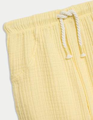 Pure Cotton Paperbag Trousers (0-3 Yrs)