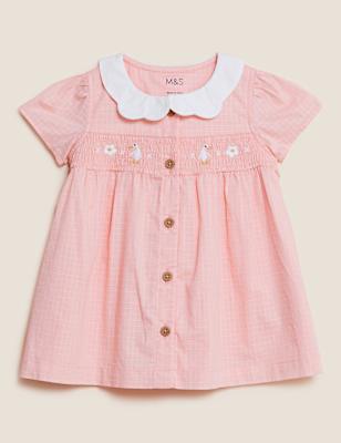 Pure Cotton Duck Dress (0-3 Yrs)