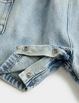 Pure Cotton Denim Romper (0-3 Yrs)