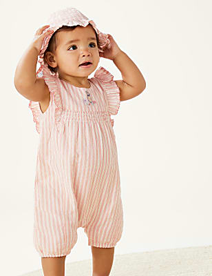 Pure Cotton Peter Rabbit&trade; Striped Romper