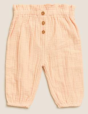 Pure Cotton Trousers (0-3 Yrs)