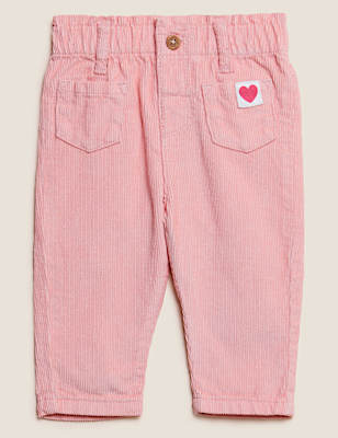 Pure Cotton Cord Trousers (0-3 Yrs)