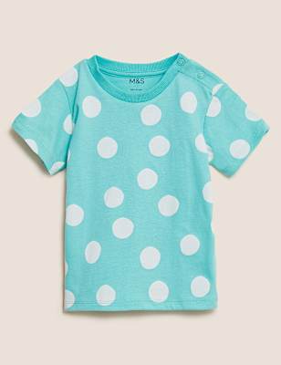 Pure Cotton Spot T-Shirt (0-3 Yrs)