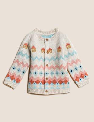 Fair Isle Knitted Cardigan (0-3 Yrs)
