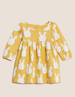 Pure Cotton Bunny Print Dress