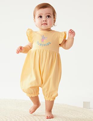 Pure Cotton Sunshine Slogan Romper