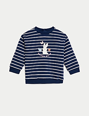 Cotton Rich Striped Sweatshirt (0-3 Yrs)